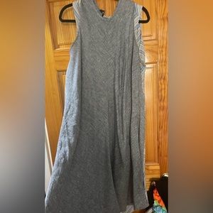NEW LANDS END LINEN SWING DRESS